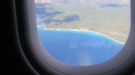 Curaçao Coastline from Airplane