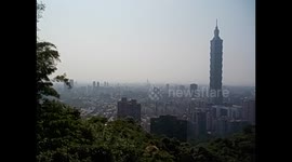 Taiwan. Taipei. Xiangshan. Skyline views from Elephant mountain. 2015 (2)