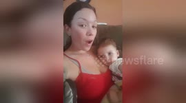 Baby cries every time mother sings