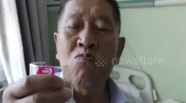 Chinese man has been eating glass for decades