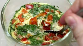 How to quickly make an omelette using a microwave