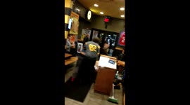 Large fight erupts at fast food joint