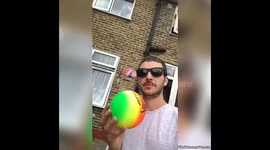 Man has incredible 'backwards throwing' skills