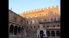 Italy. Italia. Verona (2) Piazza dei Signori. Palace and tower, square. palazzo e torre dei Lamberti. 2015