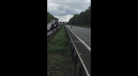 M1 traffic at a standstill for ove 4 hours