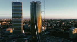 Drone footage captures superb landscapes of Milan, Italy