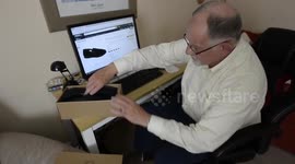 Pensioners new slippers have Nazi swastika emblem on sole