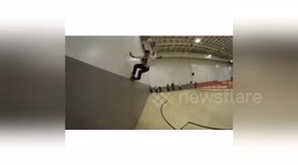 Newsflare Edit - Incredible Competion Winning Inline Skating Stunt