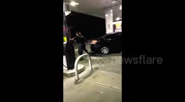 Gas station fight