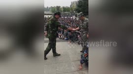 Chinese student in military drill fail