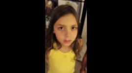 Cute dog waits patiently for his turn for dessert!