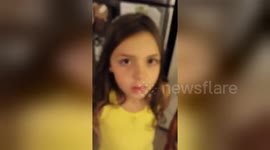 Newsflare Edit - Cute dog waits patiently for his turn for dessert!