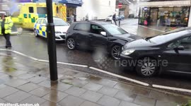 Police Crash Chase Stolen Car