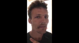 Huge spider crawls out from man's mouth