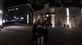 Tina Stinnes and Frankie Gaff departs the Keeping up with the Kardashians TV show 10th anniversary special screening