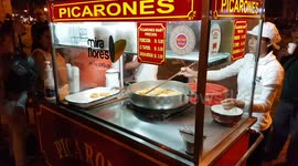 DONUTS Picarones cooked in Parque Kennedy Lima Peru