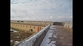 Kazakhstan. Kazajistán. Turkistan. Mausoleum and mosques views from the wall. Vistas desde la muralla de mausoleos y mezquitas. 2015