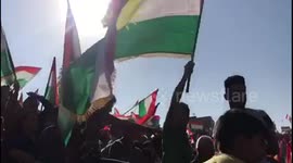 Tens of thousands rally in support of Kurdish independence