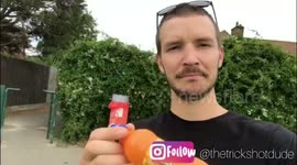 This Guy Has Amazing Throwing Skills