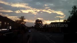 Beautiful sunset taken on the top of bus 69