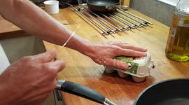 The World's Smallest Egg Sandwich