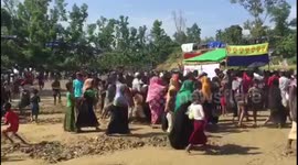 Rohingya in makeshift shelter confront hunger and disease