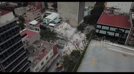 Drone footage from Mexico´s Earthquake