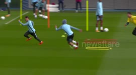 Ederson and Bernardo Silva engage in funny training ground bust-up