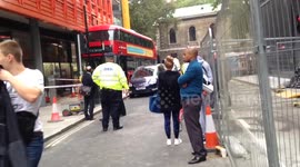 Bus crash off Tottenham Court Road