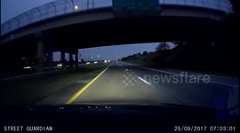 ORIGINAL: Dash cam captures frightening near miss in Nebraska
