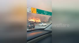 More footage of fast-moving California fire