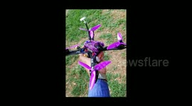 Drone crash
