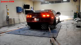 Red Camaro ZL1 on Dyno