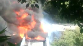 229 LPG cylinders explode turning truck into a massive bomb