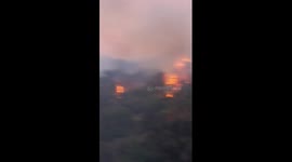 91 Freeway Fire in Southern California - 9/25/2017