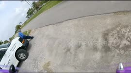 Man crashes his drone into a van
