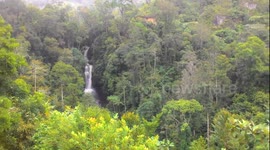 Three Level Waterfall With Natural View in Agam District, West Sumatera, Indonesia