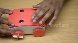 How to make a RC Boat Car | Car Drives on Land & Water - 4K