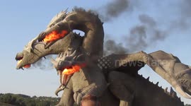 Game of Thrones-style dragon statue in Russia breathes fire