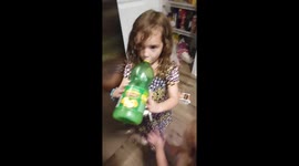 Kids drink lime juice