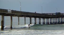 Surfing - Shooting the Pier - Dangerous Labor Day Weekend !