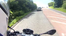BMW RnineT through Cheddar Gorge