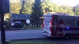 Woodland Park NJ Accident Rollover with Entrapment on the front lawn of a house190 Rifle Camp Road