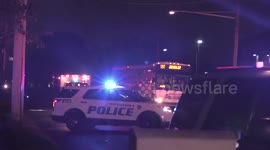 Totowa NJ Serious Accident Overturned Auto Several Poles and Wires down Riverview Drive and Commerce