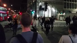 Drunk Danceing Outside Of Tottenham Court Road station