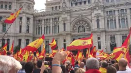 Thousands of supporters of Spanish unity rally in Madrid
