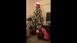 Mini Santa so happy for christmas