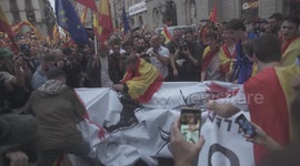 Thousands protest against Catalan independence in Barcelona