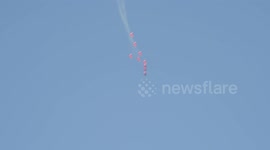 RAF Red Arrows Display in Qatar