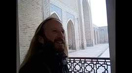 Uzbekistan. Bukhara (3) Inside mezquita Kalon mosque & minaret Kalon. 2015